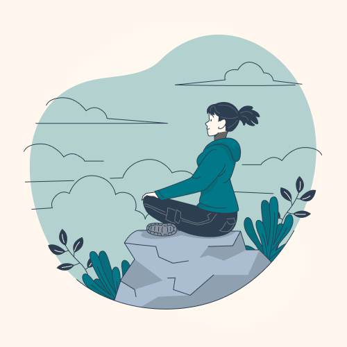 Relaxed person after booking a move